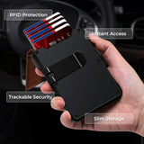 AirTag Wallet Leather Slim RFID Blocking Wallet - Tophatter Daily Deals