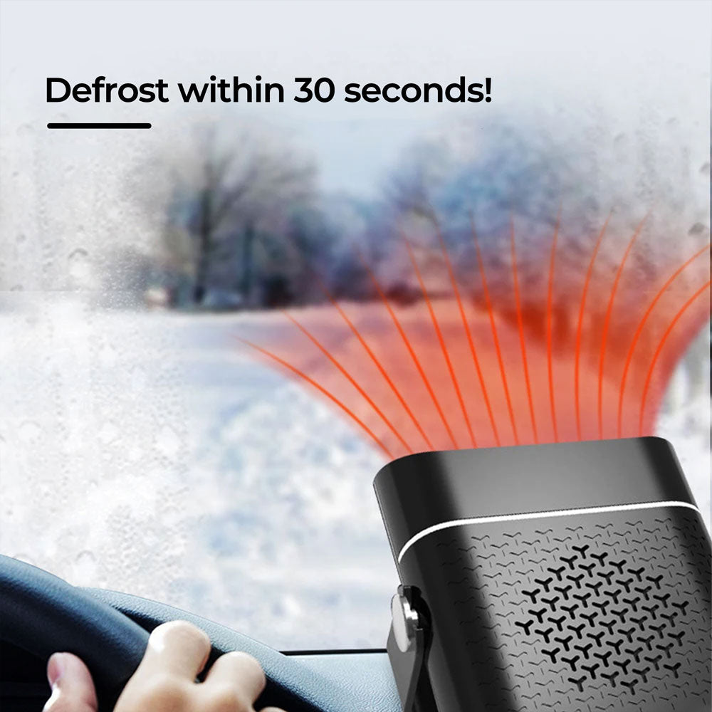 Portable Car Heater Quick Heat 30s Compact Warmth Comfort - Tophatter Daily Deals