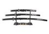 4 Pcs Dragon Slayer Samurai Katana Sword Set Black - TOPHATTER'S ARMORY DEALS Collectible Weapons - Tophatter Daily Deals