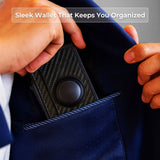 AirTag Wallet Leather Slim RFID Blocking Wallet - Tophatter Daily Deals