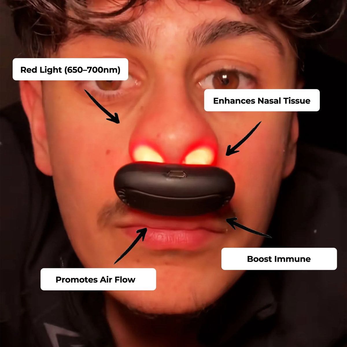 Red Light Nasal Therapy Device Clear Breathing Aid - Tophatter Daily Deals