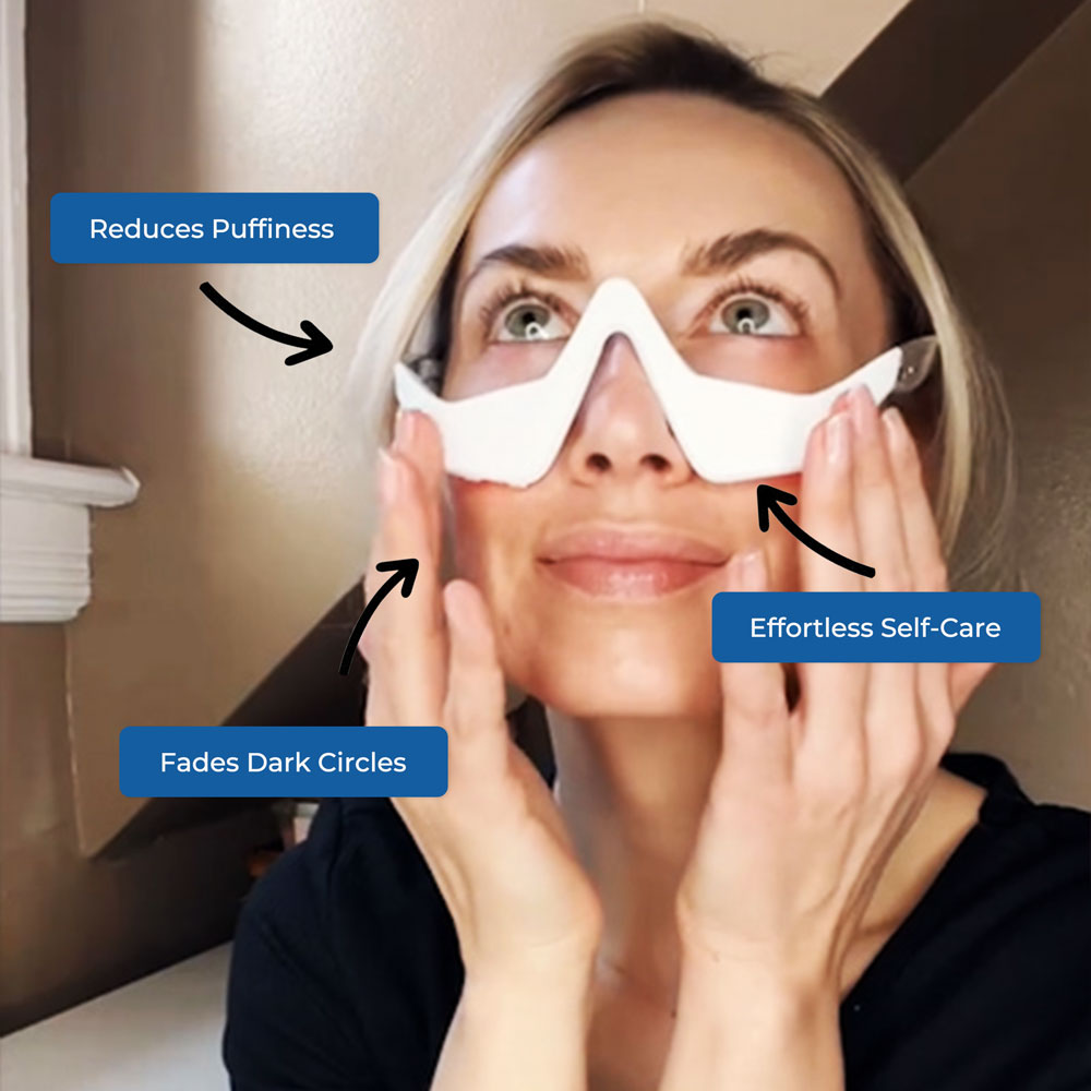 Infrared Under Eye Red Light Mask Brighten And Smooth - Tophatter Daily Deals
