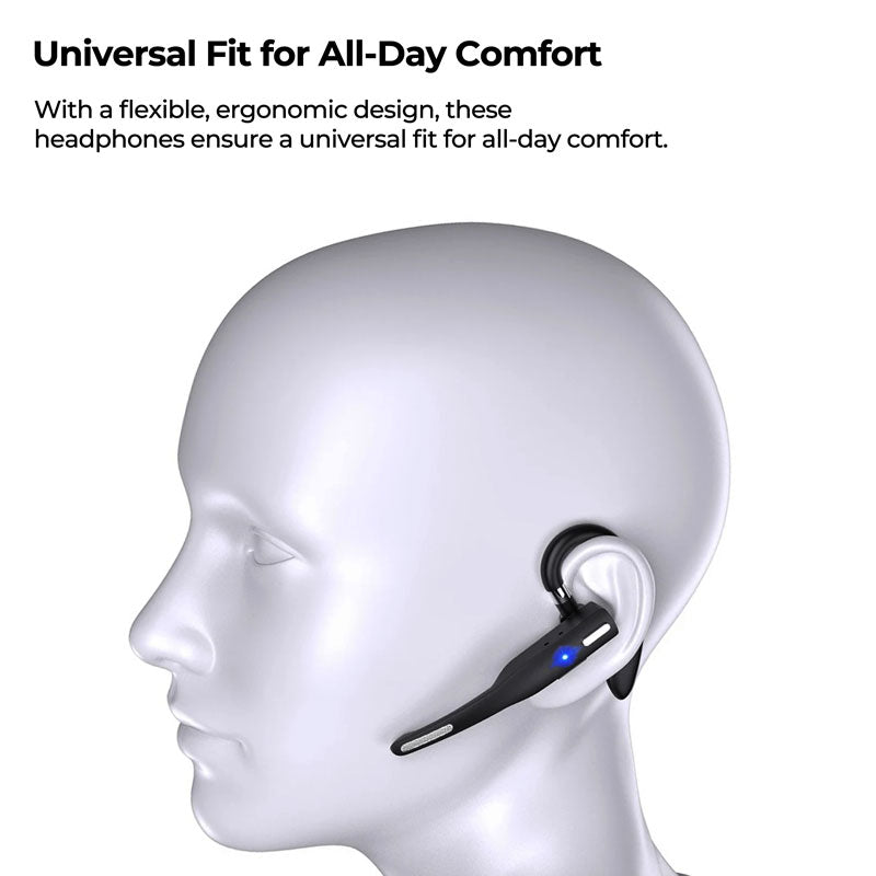 Bluetooth 5.1 Dual Wireless Neckband Headset Noise Cancel - Tophatter Daily Deals