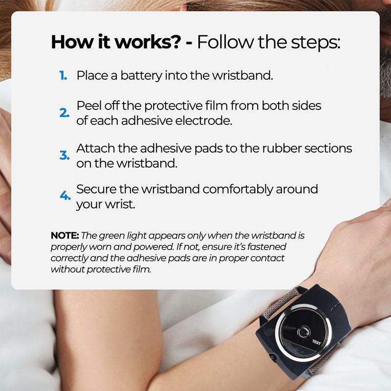 Snore Stopper Wristband Silent Anti Snoring Sleep Aid - Tophatter Daily Deals