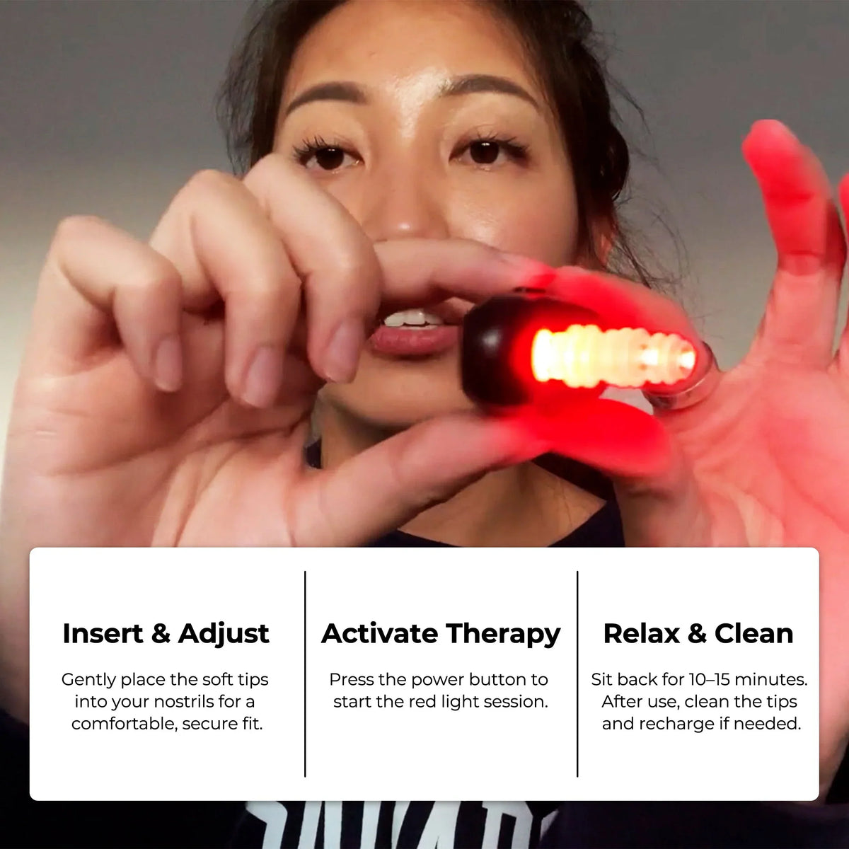 Red Light Nasal Therapy Device Clear Breathing Aid - Tophatter Daily Deals