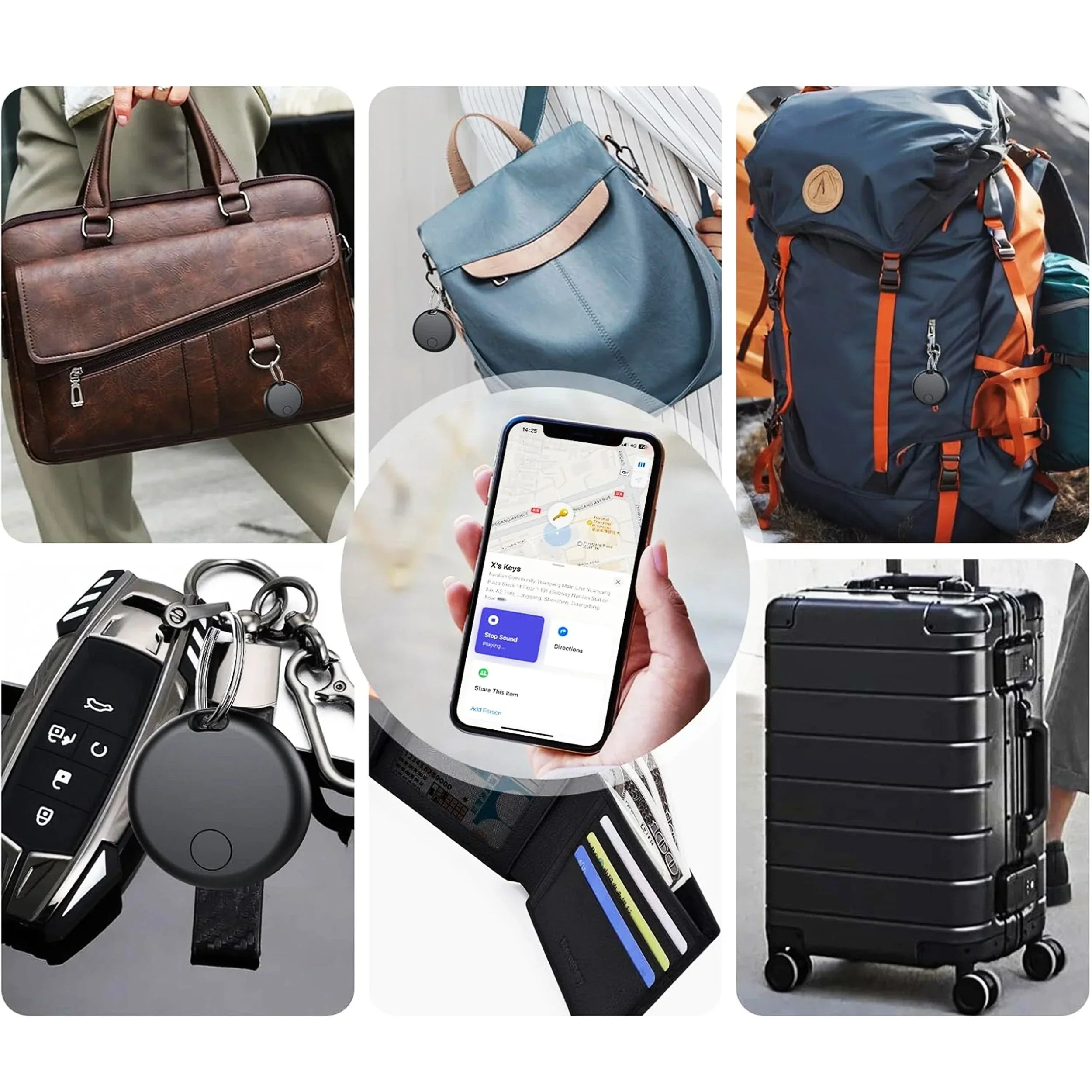 Airtag GPS Tracker Key Finder Bluetooth Locator No SIM - Tophatter Daily Deals