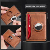 AirTag Wallet Leather Slim RFID Blocking Wallet - Tophatter Daily Deals
