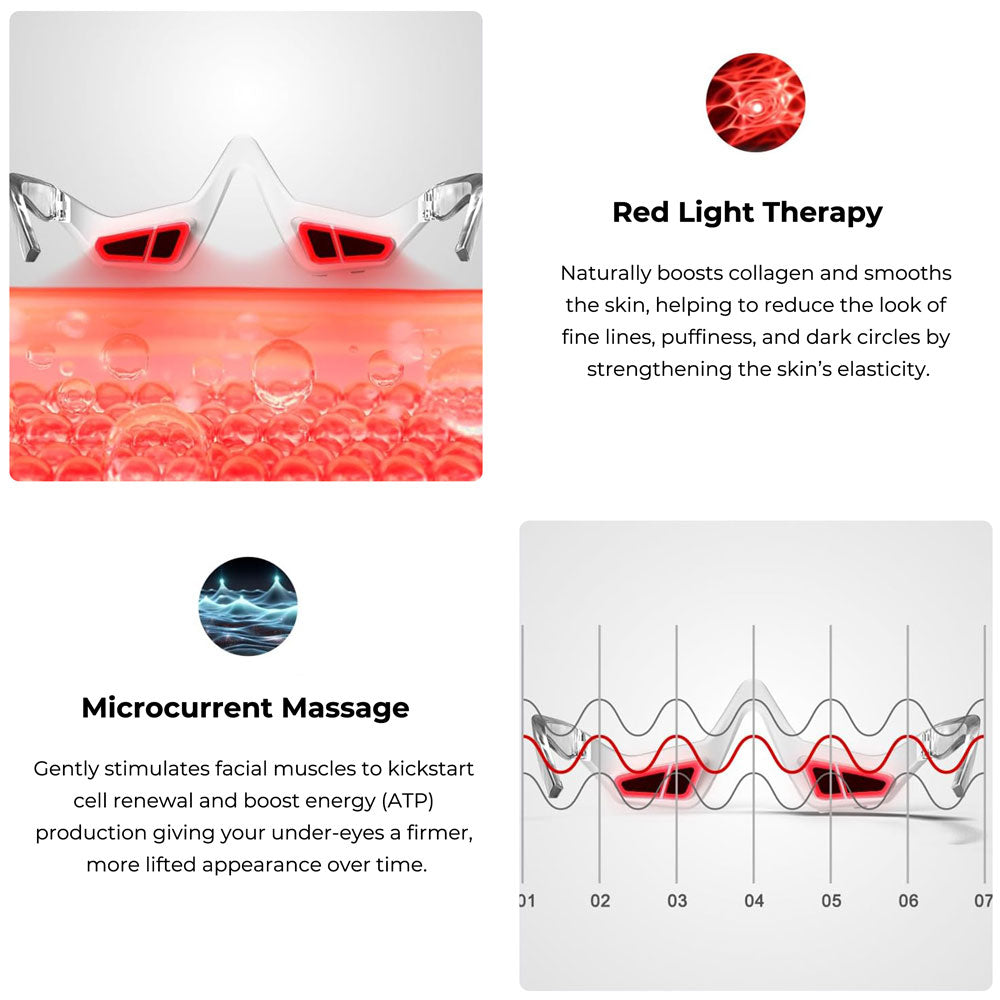 Infrared Under Eye Red Light Mask Brighten And Smooth - Tophatter Daily Deals