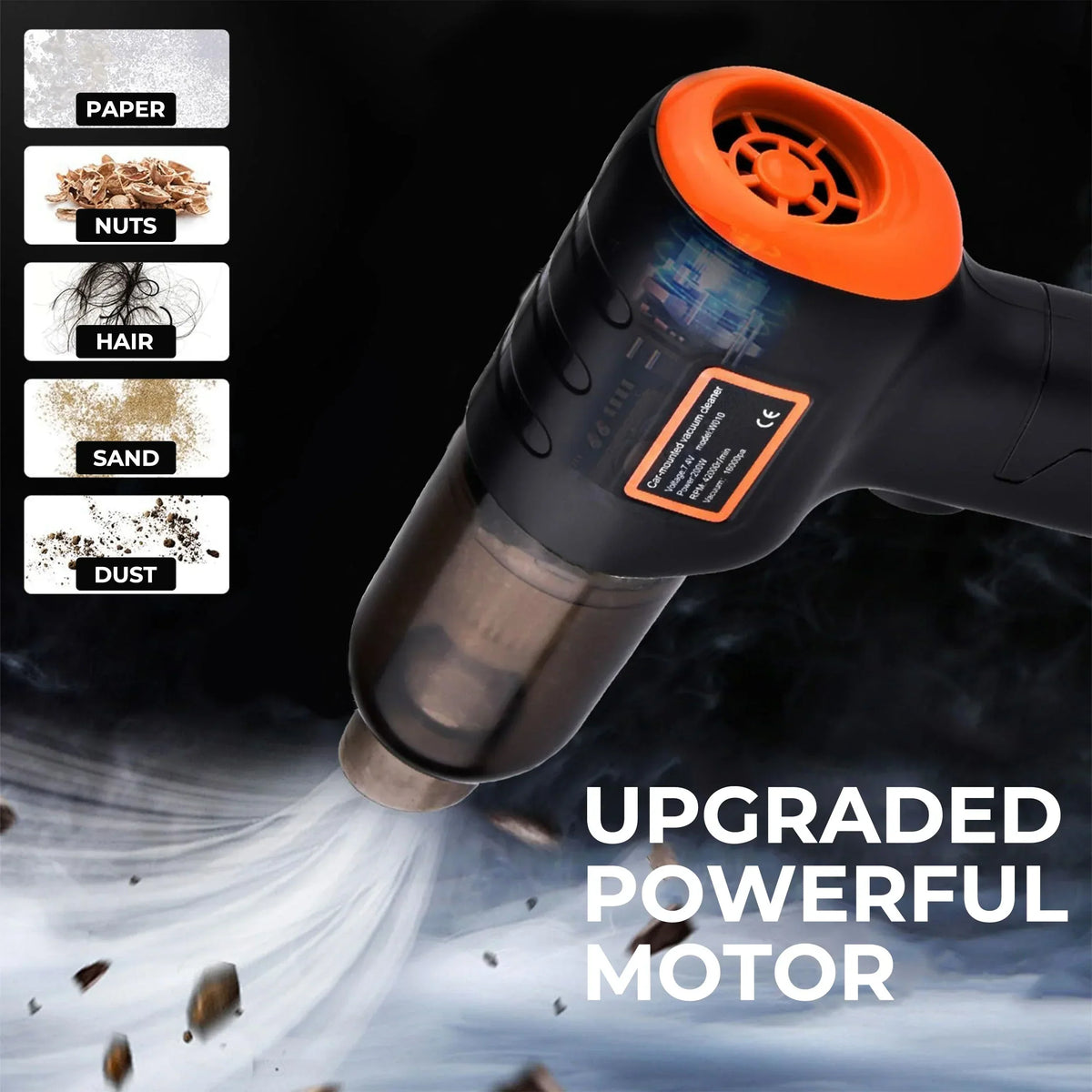 Cordless Car Vacuum Cleaner Handheld Compact Strong Suction - Tophatter Daily Deals