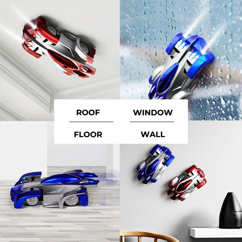 RC Wall Car Remote Control Stunt Vehicle Indoor Play - Tophatter Daily Deals