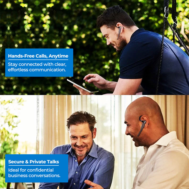 Bluetooth 5.1 Dual Wireless Neckband Headset Noise Cancel - Tophatter Daily Deals