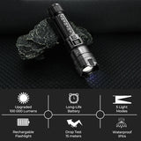Flashlight 100K Lumens Rechargeable LED Waterproof Camping - Tophatter Daily Deals