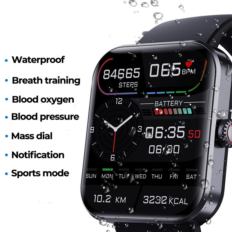 Blood Glucose Monitoring Smartwatch With Activity Tracking - Tophatter Daily Deals