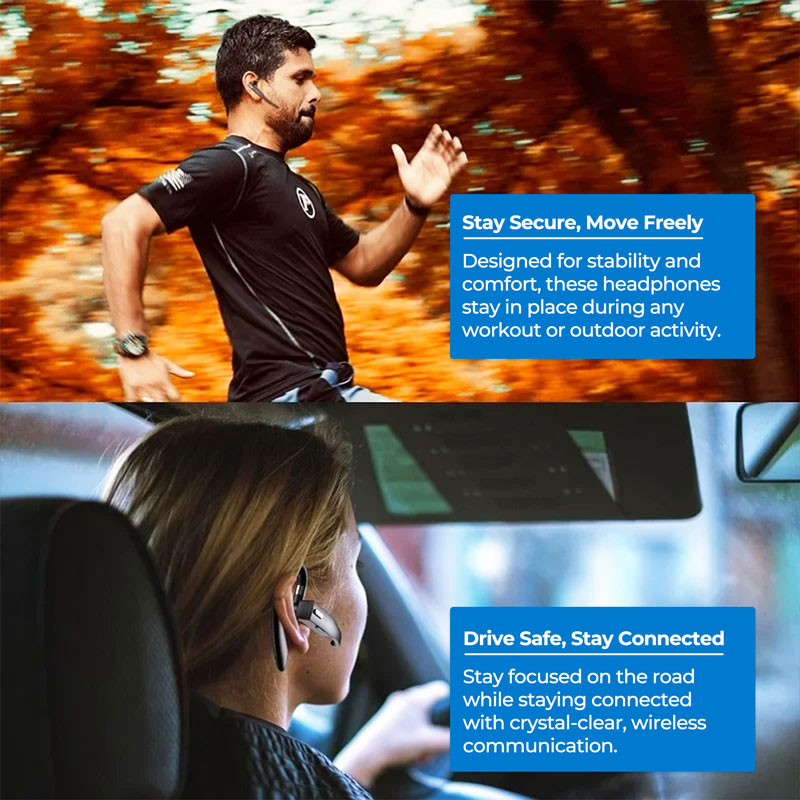 Bluetooth 5.1 Dual Wireless Neckband Headset Noise Cancel - Tophatter Daily Deals