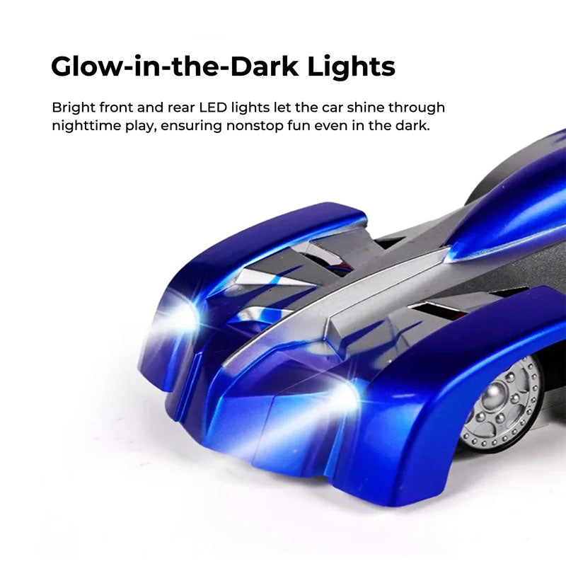 RC Wall Car Remote Control Stunt Vehicle Indoor Play - Tophatter Daily Deals