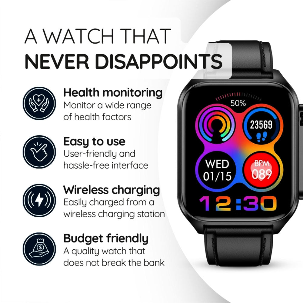 All In One Health Monitoring Smartwatch Durable Affordable - Tophatter Daily Deals