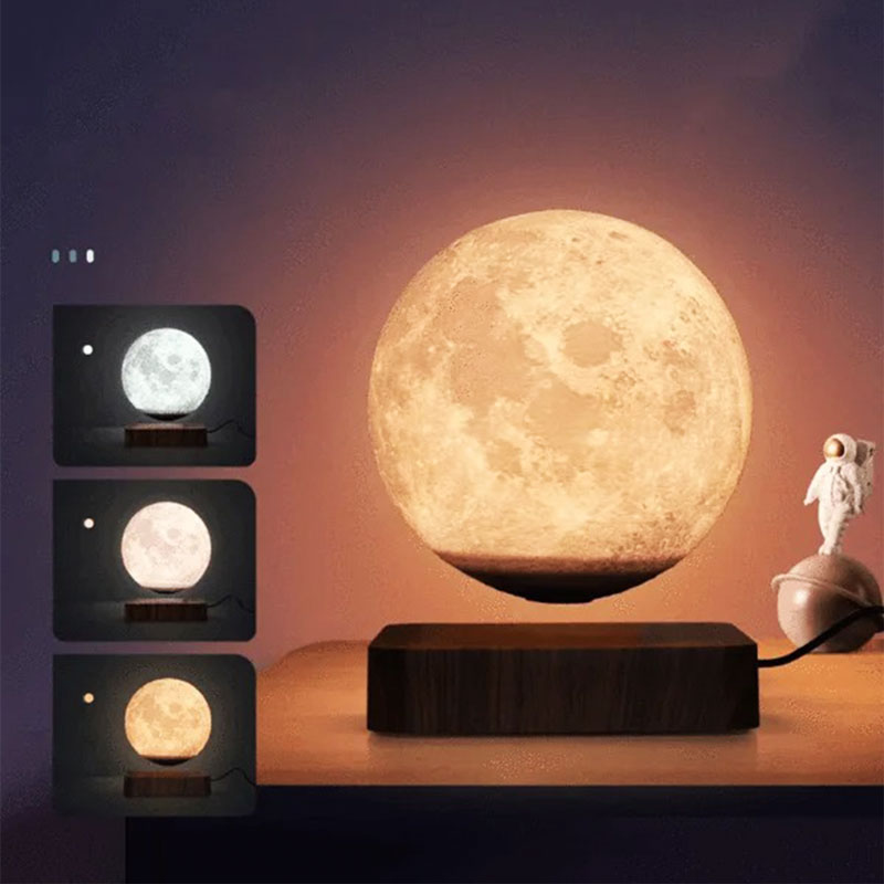 Levitating Moon Lamp Floating Night Light Cozy Home - Tophatter Daily Deals