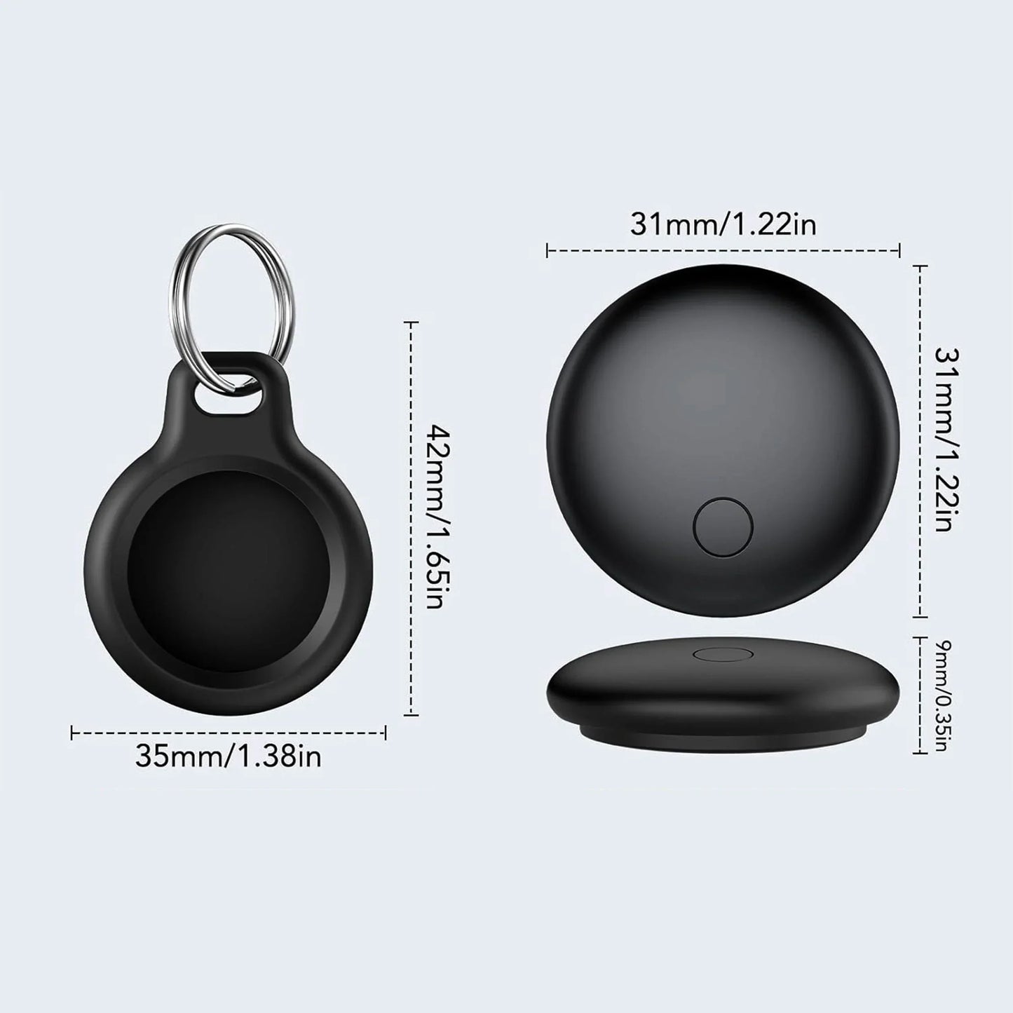 Airtag Case Slim Shock Resistant Tracker Cover Keyring - Tophatter Daily Deals