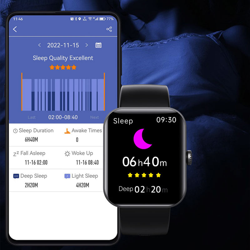 Blood Glucose Monitoring Smartwatch With Activity Tracking - Tophatter Daily Deals