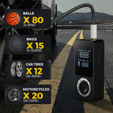 Tire Inflator Portable Digital Pump With Auto Shutoff - Tophatter Daily Deals