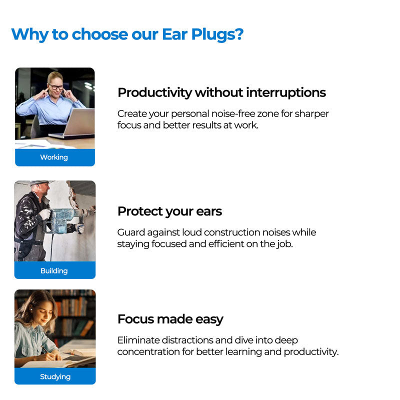 Noise Cancelling Silicone Earplugs Reusable Sleep Aid - Tophatter Daily Deals