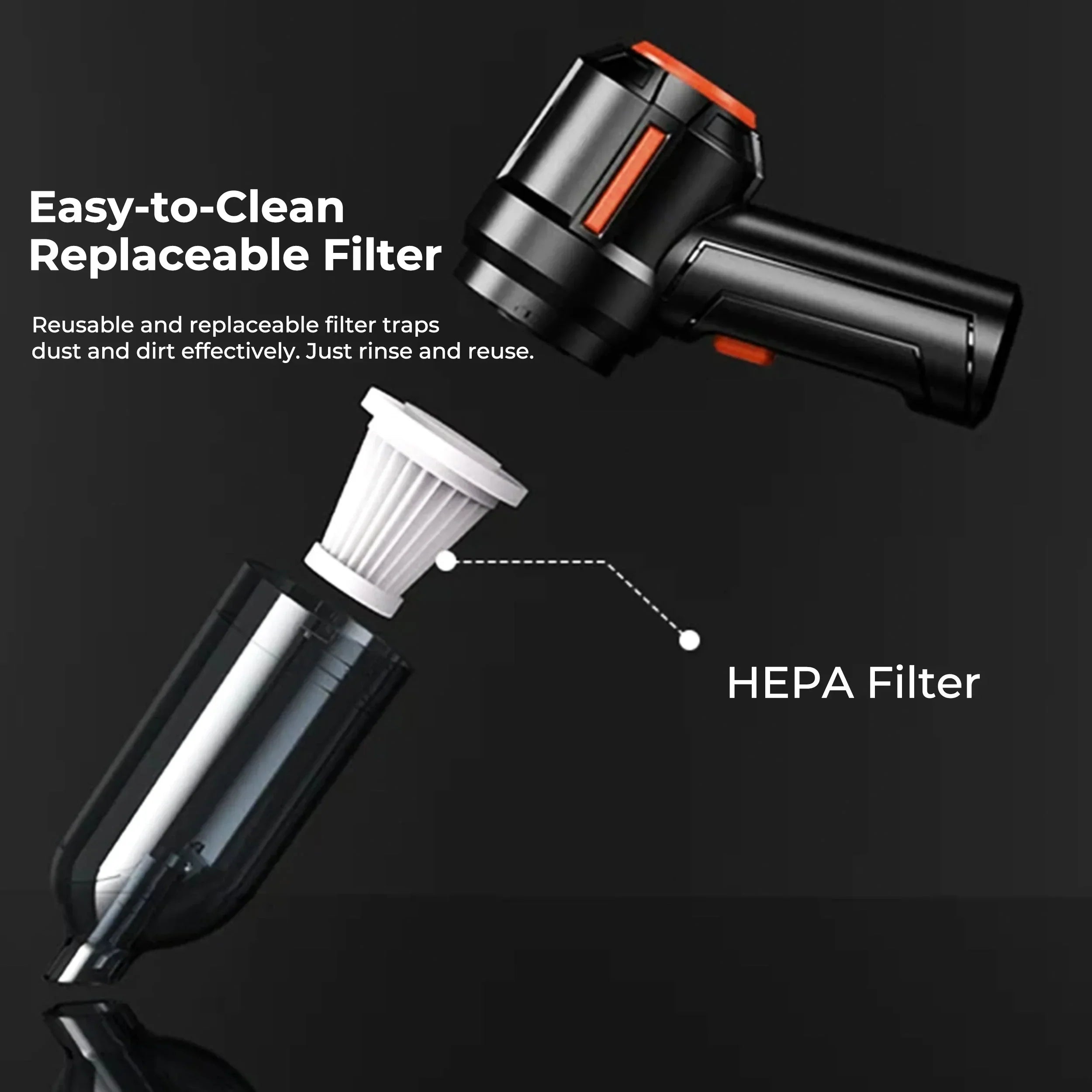 Cordless Car Vacuum Cleaner Handheld Compact Strong Suction - Tophatter Daily Deals