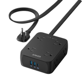 Anker 341 USB Power Strip Black Batteries & Power Accessories - Tophatter Daily Deals