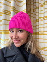 Warm Cozy Women’s Beanie - Folded Cuff, Ribbed Knit, Winter - Tophatter Daily Deals