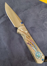Chris Reeve - Large Sebenza 31 - Unique - Drop Point - Triple Opal Mosaic - SS20 “B” - L31-1400 Collectors - Tophatter Daily Deals
