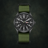 Adventure Men’s Watch – Waterproof, Scratch-Resistant, Nylon Strap, Rugged Outdoor Design Green Black Men's wristwatches - Tophatter Daily Deals