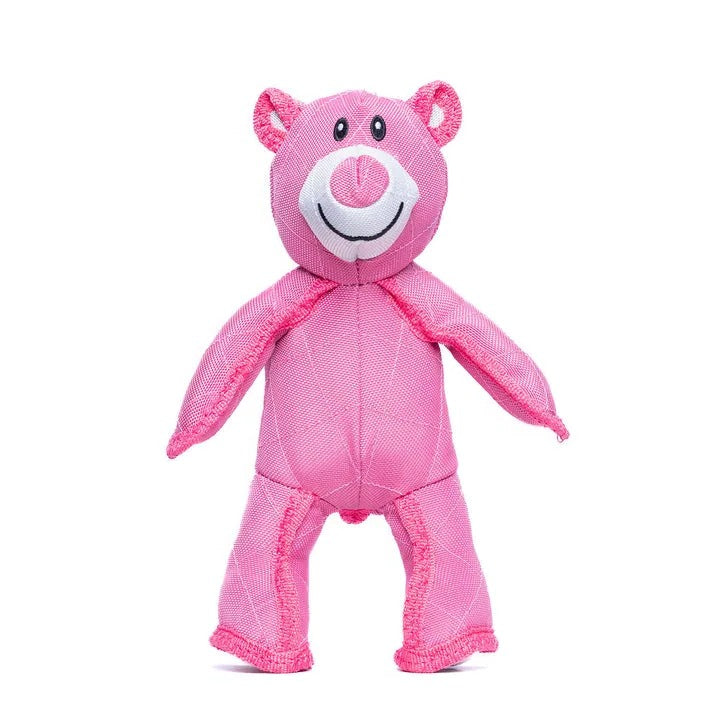 Indestructible Bear Dog Toy With Squeaker Heavy Duty Pink - Tophatter Daily Deals