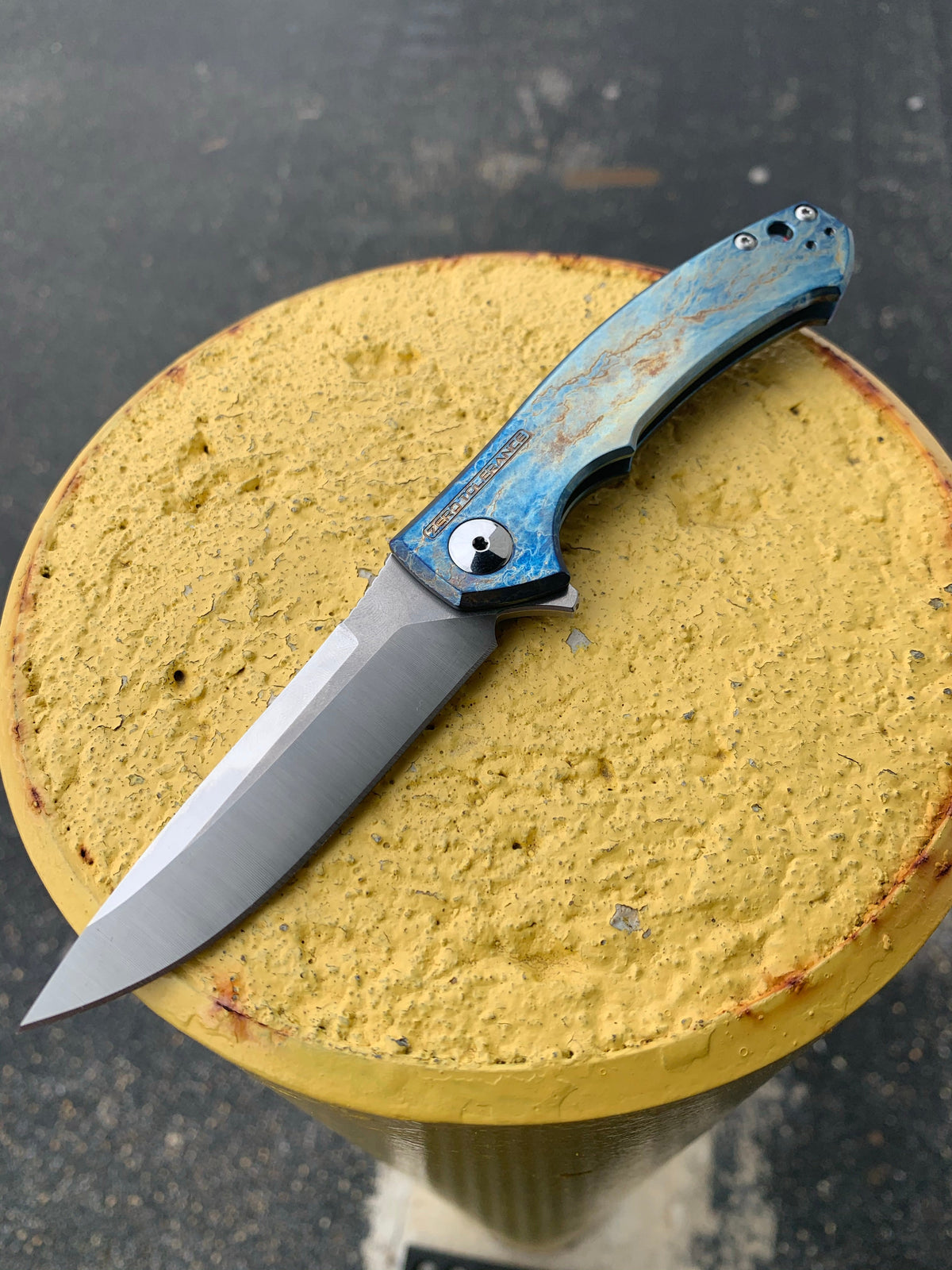 Zero Tolerance 0450 - Lightning Strike Finish - St. Nick's Custom Anodization Knives - Tophatter Daily Deals