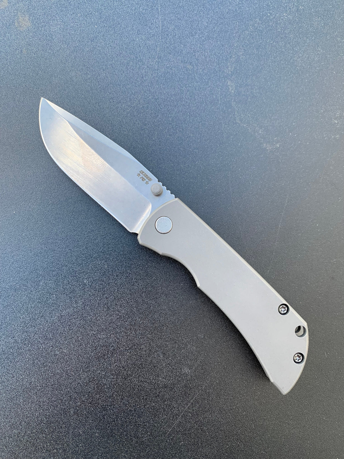 McNees Custom Knives MAC 2 - Satin Stonewashed Blade - Stonewashed Handle Knives - Tophatter Daily Deals