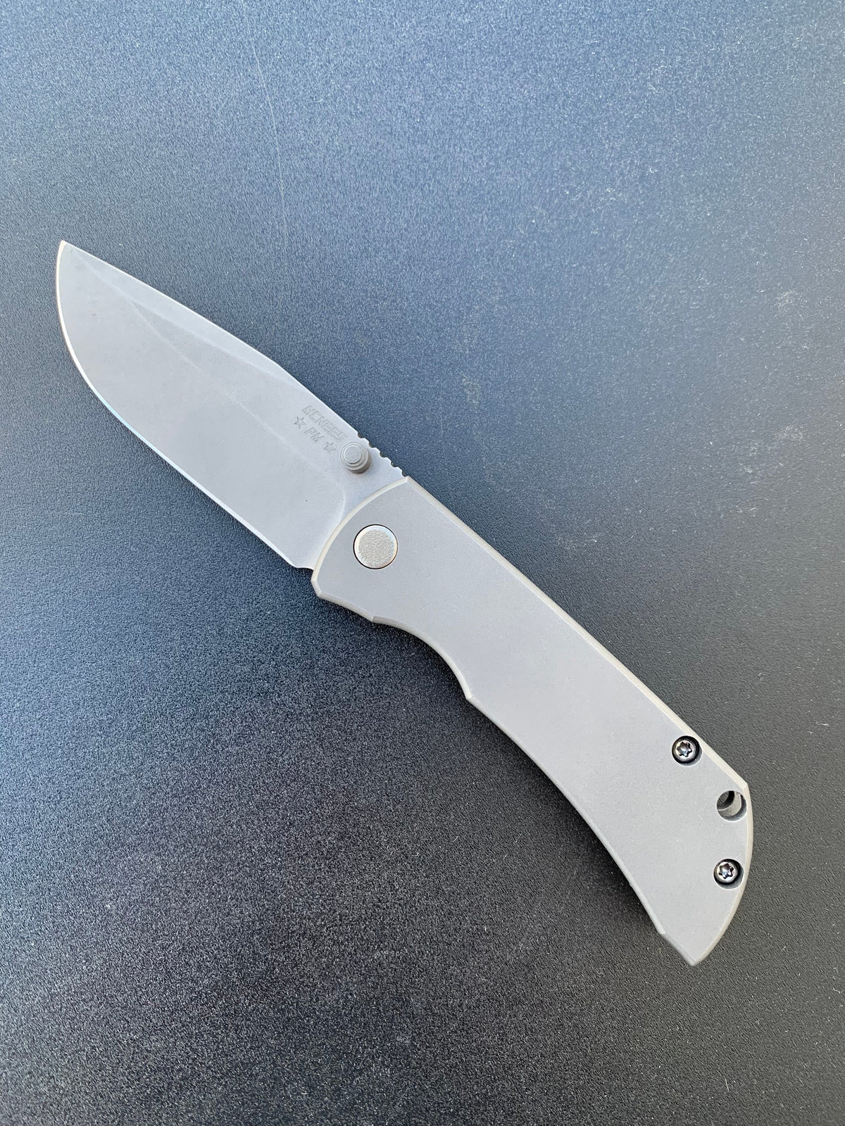 McNees Custom Knives MAC 2 - Matte Stonewashed Blade - Stonewashed Handle Knives - Tophatter Daily Deals