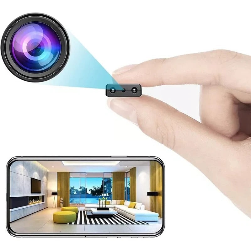 Micro HD WiFi Camera With Audio Night Vision Indoor 2025 - Tophatter Daily Deals