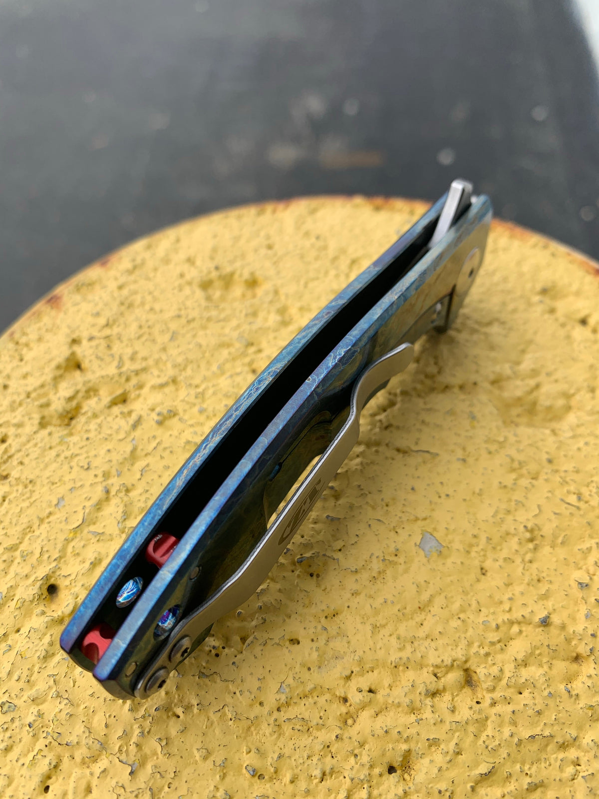 Zero Tolerance 0450 - Lightning Strike Finish - St. Nick's Custom Anodization Knives - Tophatter Daily Deals