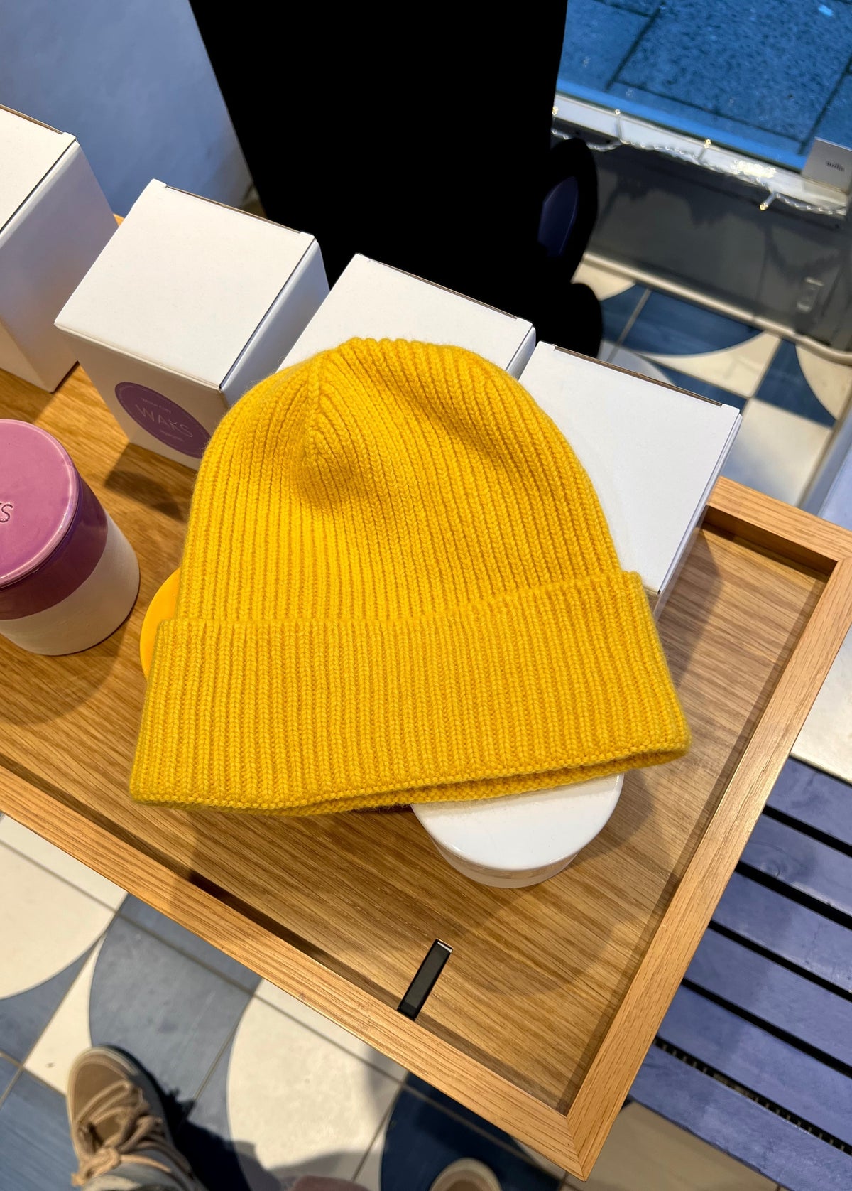 Warm Unisex Beanie - Cuffed Ribbed Knit, Wool Blend - Tophatter Daily Deals
