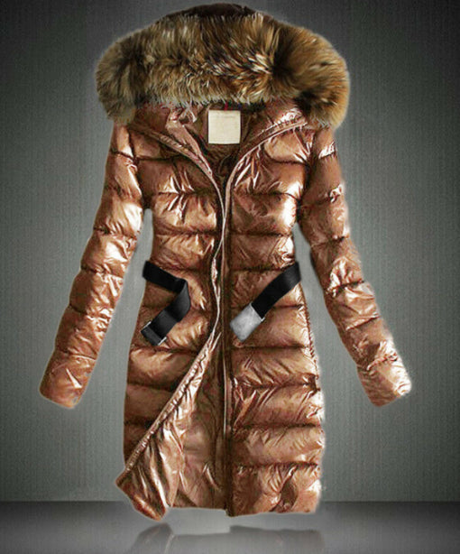Insulating Women’s Winter Coat - A-Line, Down, For Winter Brown - Tophatter Daily Deals
