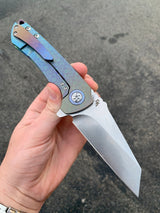 Kizer Critical - St. Nick's Custom Anodization - Ano Fade "Rings" Knives - Tophatter Daily Deals