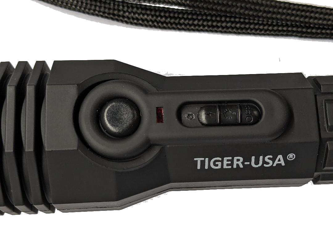 STUN GUN 180M Volts w/ LED Flashlight Tiger USA Police Grade - Tiger Fire SD-StunGun - Tophatter Daily Deals