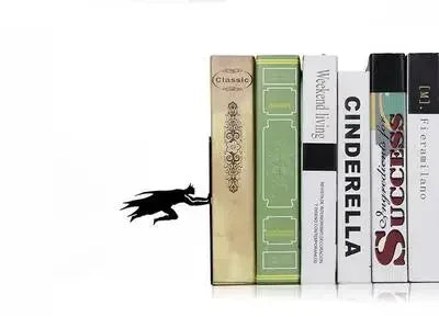 Superhero Bookend Figurines Metal Bookshelf Decor Desktop Ornament Office Desktop Accessories Bookshelf Home Decoration Batman 2 - Tophatter Daily Deals