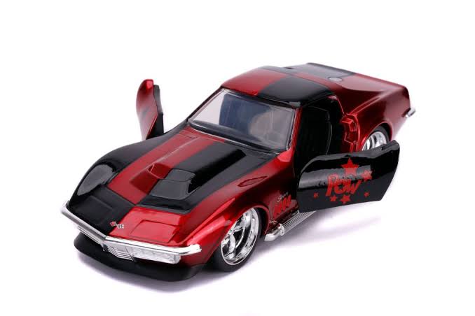 DC Comics – Harley Quinn Corvette Diecast Model Car - Tophatter Daily Deals