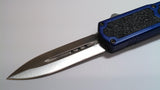 Titan OTF Dual Action Blue Automatic Knife Plain Edge Dagger Knife-OTF - Tophatter Daily Deals