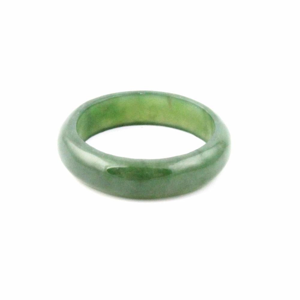 Narrow Jade Band Ring 5mm Rings - Tophatter Daily Deals