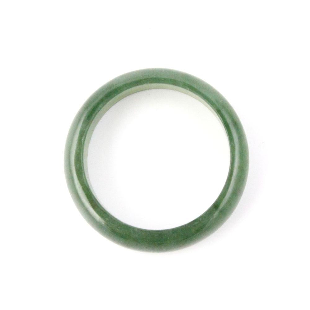 Narrow Jade Band Ring 5mm Rings - Tophatter Daily Deals