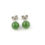 Canadian Jade Round Stud Earrings Earrings - Tophatter Daily Deals