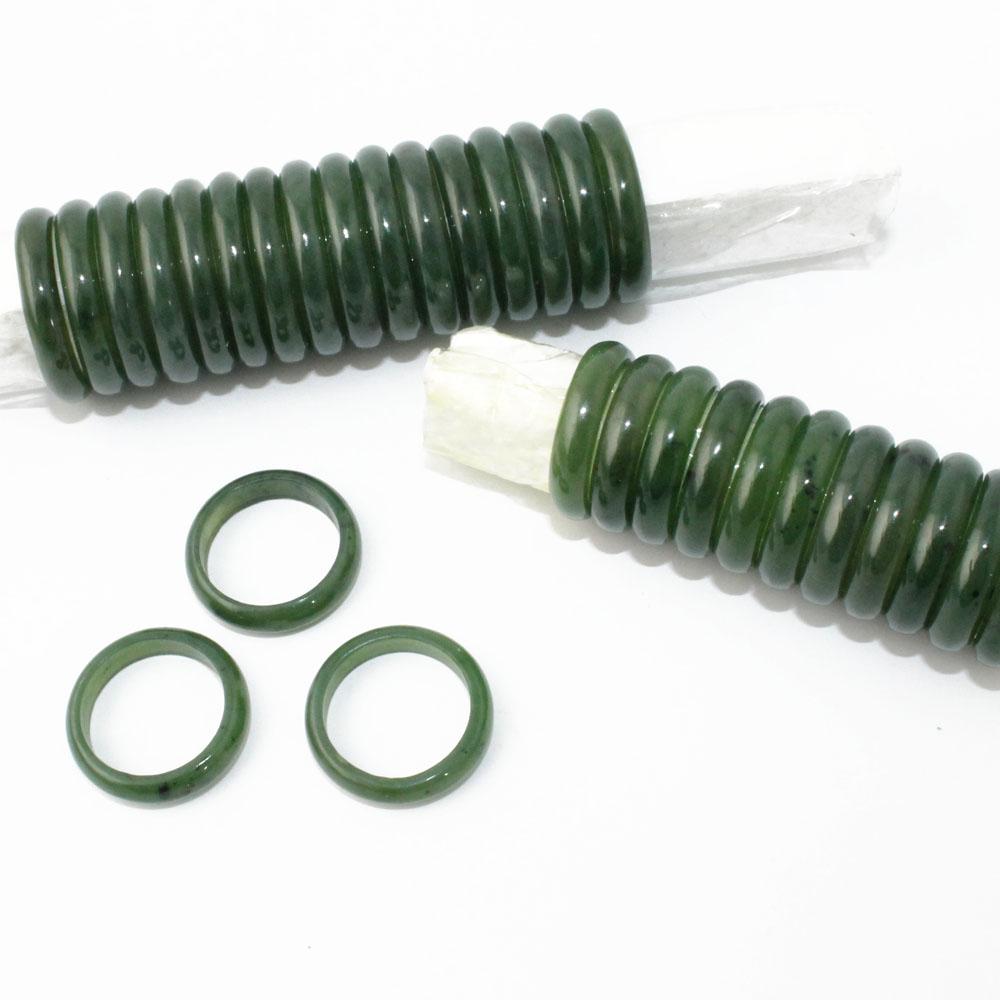 Narrow Jade Band Ring 5mm Rings - Tophatter Daily Deals