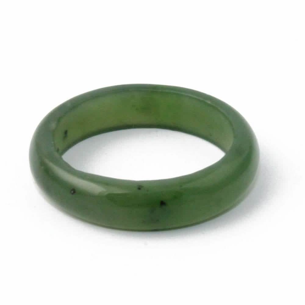 Narrow Jade Band Ring 5mm Rings - Tophatter Daily Deals