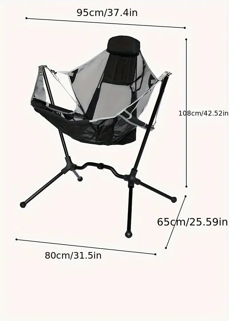 Folding Outdoor Chair with Footrest Folding Chairs & Stools - Tophatter Daily Deals