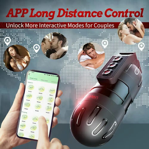 Flash - 10 Vibrating Male Masturbator Stroker With Voice Mode, APP Control Masturbation Cup - Tophatter Daily Deals